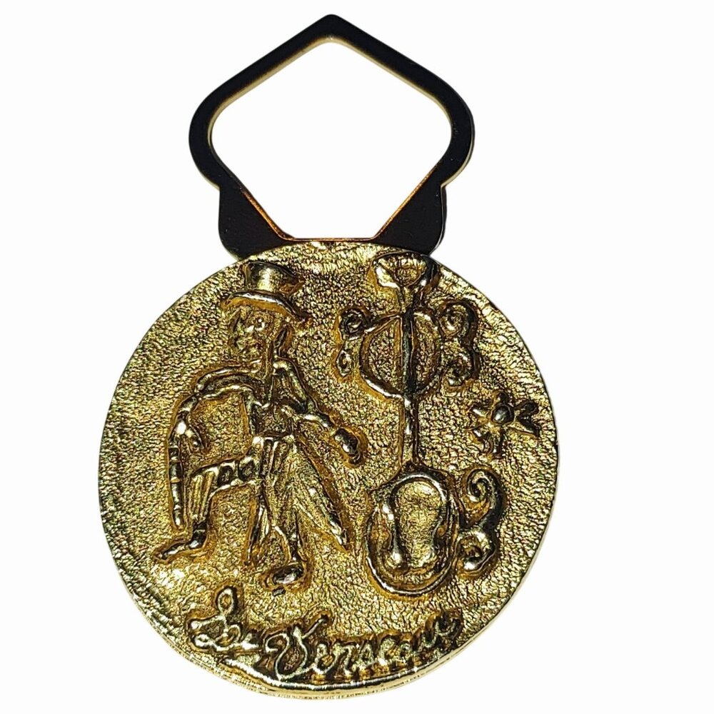 Aquarius Zodiac Scarf Clip Le Verseau MCM Vintage Gold Tone Astrology  Zodiac